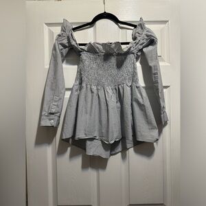 NYTT Off-The Shoulder Striped TOP